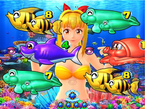 PAスーパー海物語IN地中海2 海モード中の演出 リーチ演出