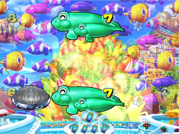 PAスーパー海物語IN地中海2 地中海モード中の演出 予告演出