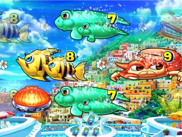 PAスーパー海物語IN地中海2 地中海モード中の演出 リーチ演出