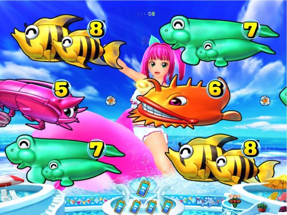 PAスーパー海物語IN地中海2 地中海モード中の演出 リーチ演出