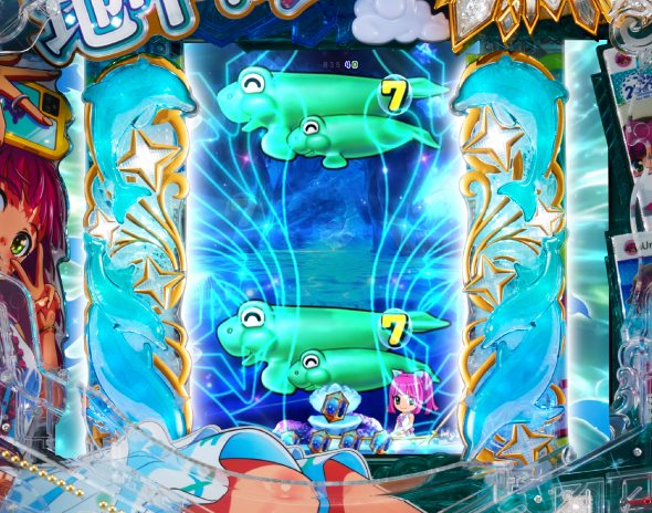 PAスーパー海物語IN地中海2 ミラージュモード中の演出 予告演出