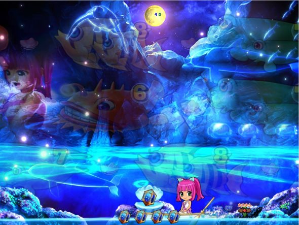 PAスーパー海物語IN地中海2 ミラージュモード中の演出 予告演出