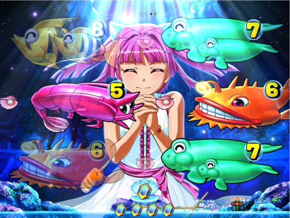 PAスーパー海物語IN地中海2 ミラージュモード中の演出 リーチ演出