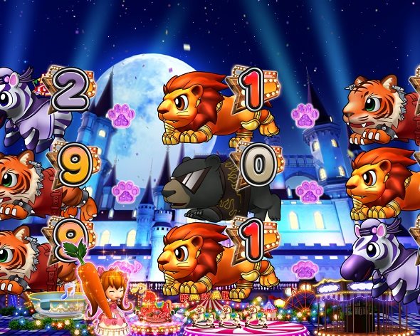 PA野生の王国6 パレードエリア中の演出 予告・リーチ演出