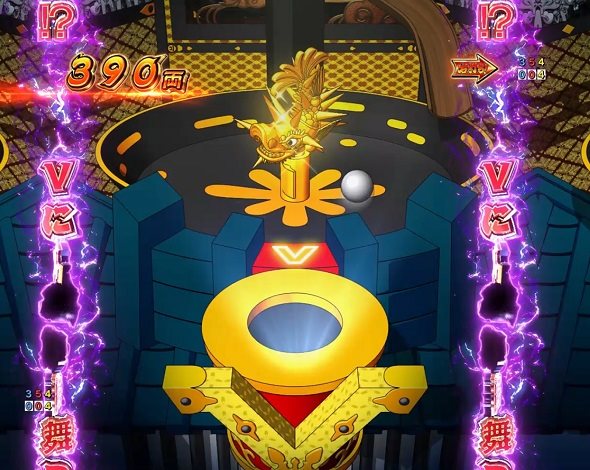 ｅ吉宗 極乗３０００ver. 大当り中の演出 通常時の大当り演出