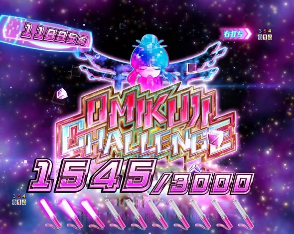 ｅ吉宗 極乗３０００ver. 大当り中の演出 右打ち中の大当り演出